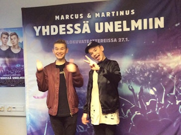 Tehokkaasti kaupallistetut kaksoset Marcus ja Martinus Gunnarsen kävivät viime viikolla Helsingissä.