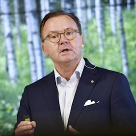 Stora Enson toimitusjohtaja Karl-Henrik Sundström jättää yhtiön ensi vuoden alkupuolella. LEHTIKUVA / EMMI KORHONEN