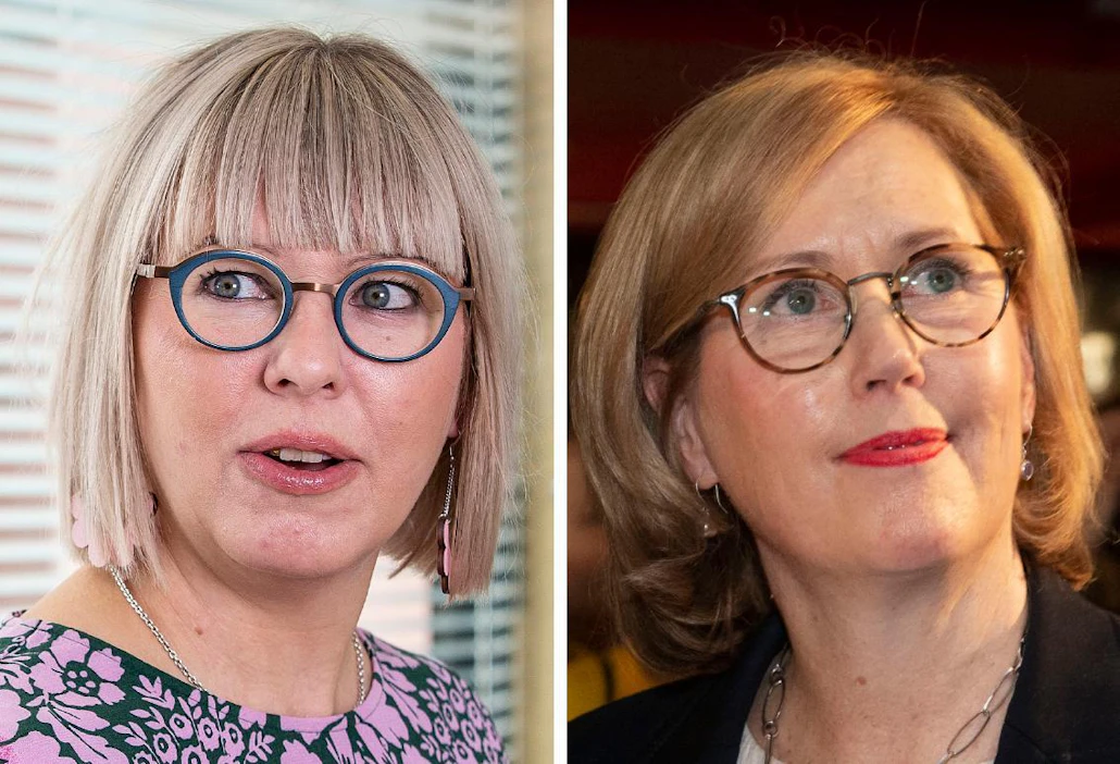 Aino-Kaisa Pekonen ja Tuula Haatainen ovat olleet samassa tilassa henkilön kanssa, jolla epäillään koronavirustartuntaa.