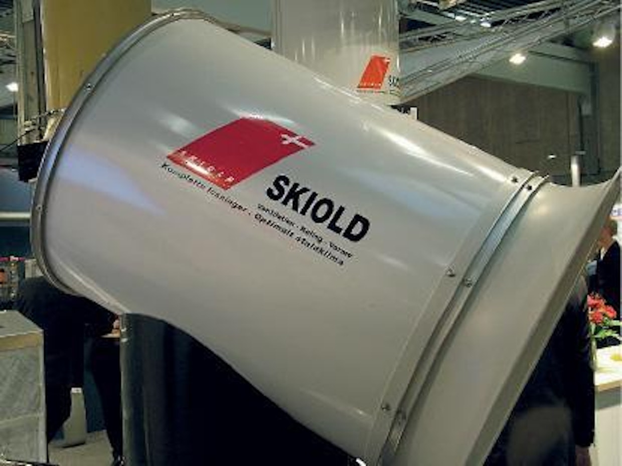 Skioldin Clean Tube -suodattimet voidaan asentaa standardimittaisiin ilmanpoistokanaviin.