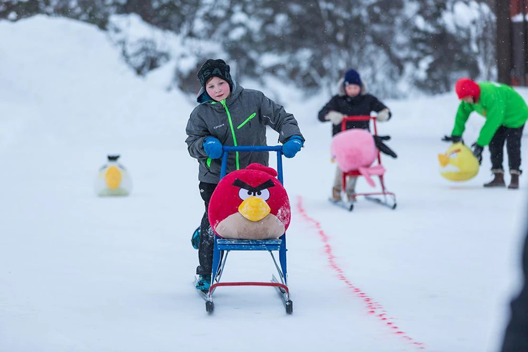 Näin reipasta meno oli viime vuonna tunturikeskus Kiilopäässä.