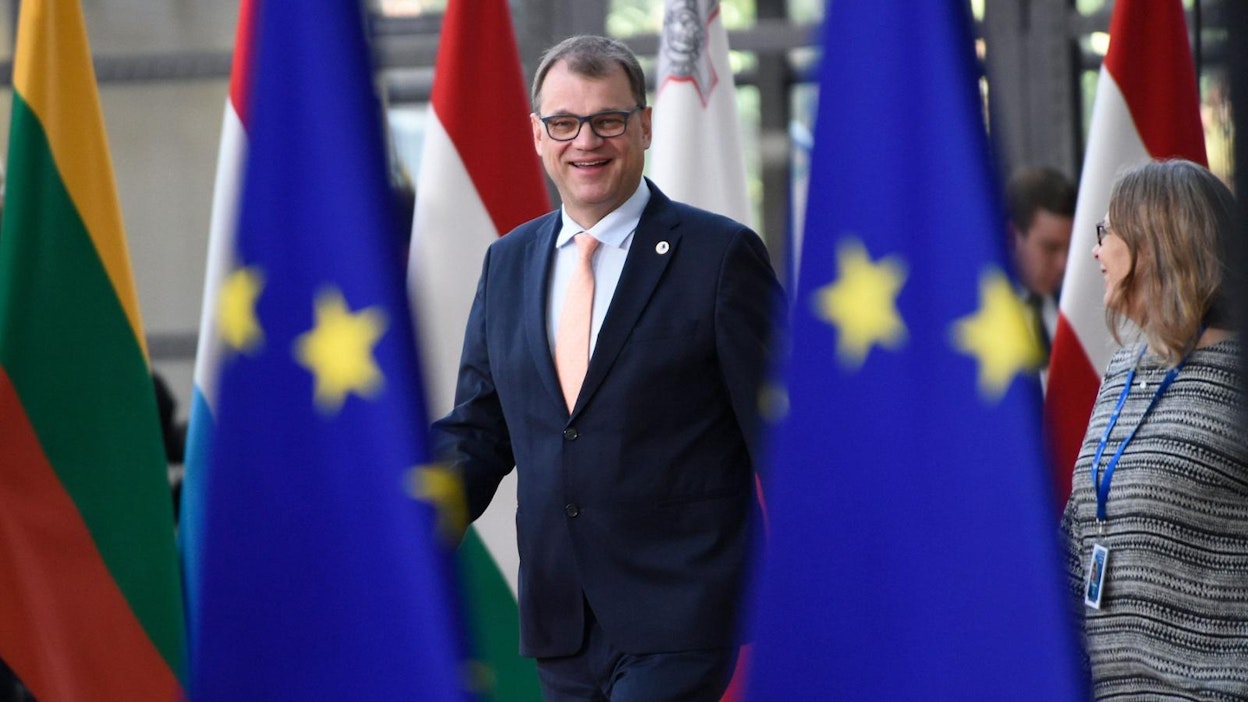 EU:n johtajavalintoja on Brysselissä puimassa myös pääministeri Juha Sipilä. Lehtikuva / AFP