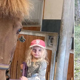 Karfin kanssa Aino Kunnas on oppinut, että hevonen ei ole automaatti, vaan pienenkin ihmisen pitää oppia puhumaan hevosen kieltä. Kiltti ruuna ja pieni tyttö ymmärtävät kahden yhteisen vuoden jälkeen hyvin toisiaan. 