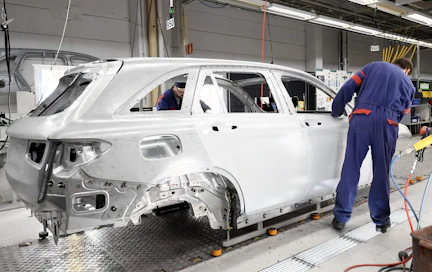Tuotannon kasvu Uudessakaupungissa on tehnyt autoista yhden Suomen tärkeimmistä vientituotteista. LEHTIKUVA / VESA MOILANEN