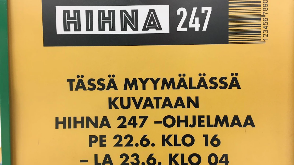 Kauppakeskus Kaaren Prisman kassa 26:n hihna kiinnosti juhannuksena noin puolta miljoonaa suomalaista.