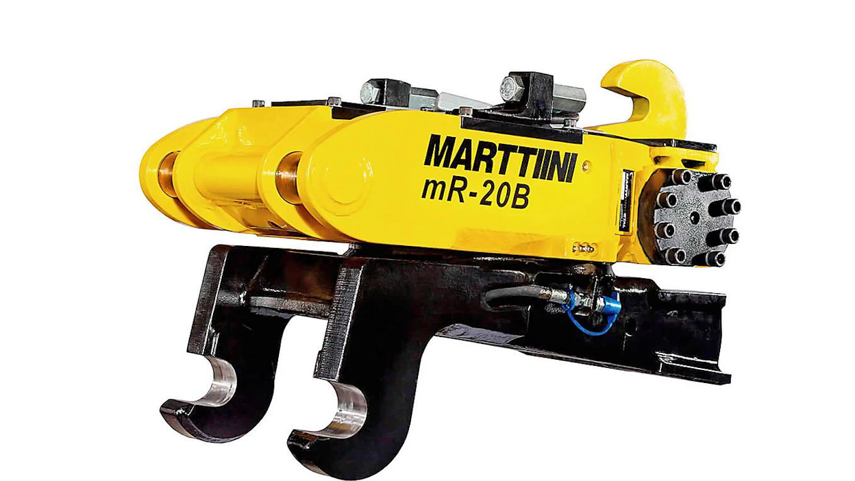 Marttiinin mR-20B on pelkkä pyöritin ja se on suunniteltu 14–22 tonnin kaivinkoneisiin.