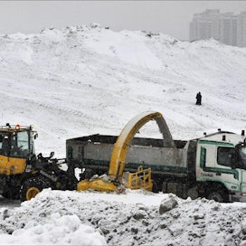 Arctic Machine valmistaa muun muassa linkoja lumen siirtoon. Vesa Moilanen/lehtikuva