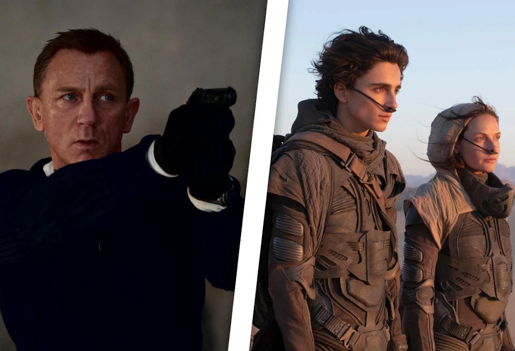 Daniel Craigin tähdittämä No Time to Die on näillä näkymin tulossa ensi-iltaan huhtikuussa. Dennis Villeneuven ohjaama Dyyni on myös vuoden 2021 odotetuimpia elokuvia.
