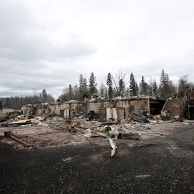 Fort McMurrayn kaupunki paloi pahasti Albertassa ja sen asukkaat ovat edelleen evakossa. LEHTIKUVA/AFP