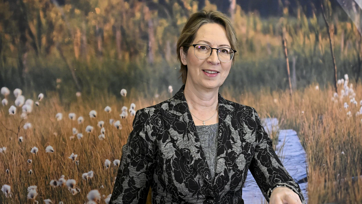 Maa- ja metsätalousministeri Sari Essayah (kd,) kertoi vesihuoltolain uudistusta koskevasta lakiesityksestä lehdistötilaisuudessa Helsingissä.