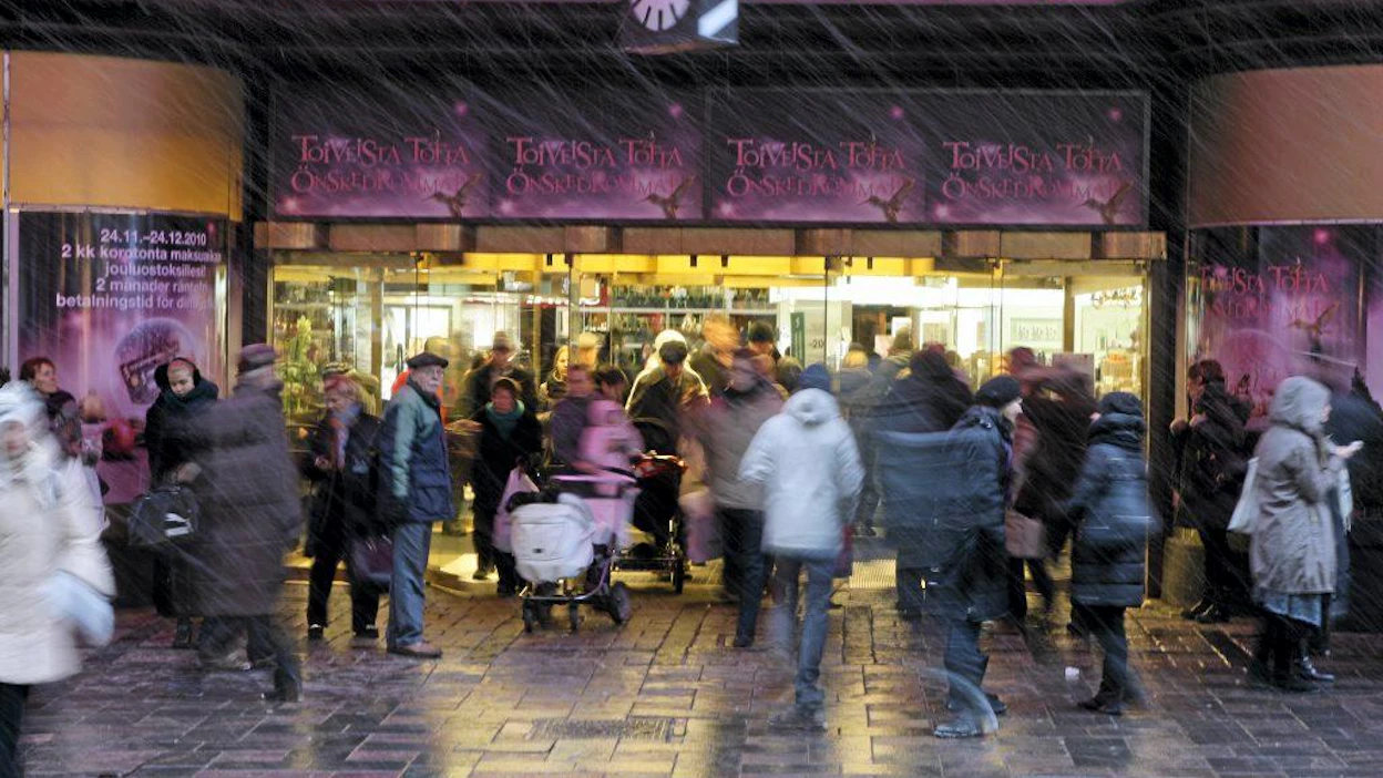 Jouluruuhka Stockmannin ovella