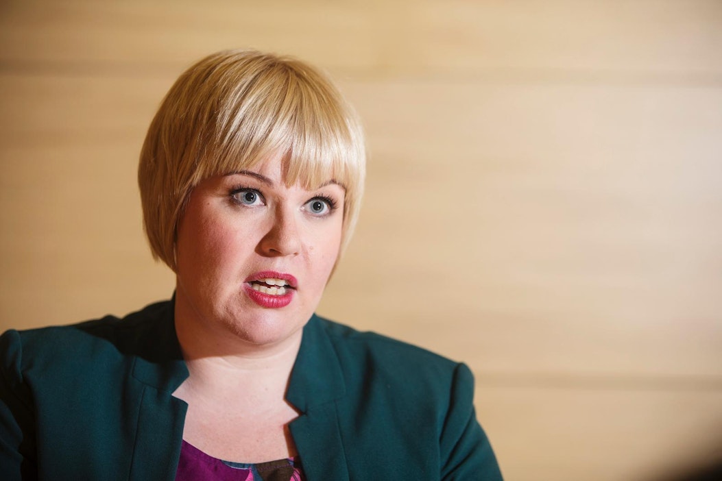 Perhe- ja peruspalveluministeri Annika Saarikko.