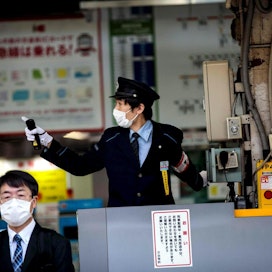 Japanissa on todettu vajaat 3 700 koronavirustartuntaa. LEHTIKUVA/AFP