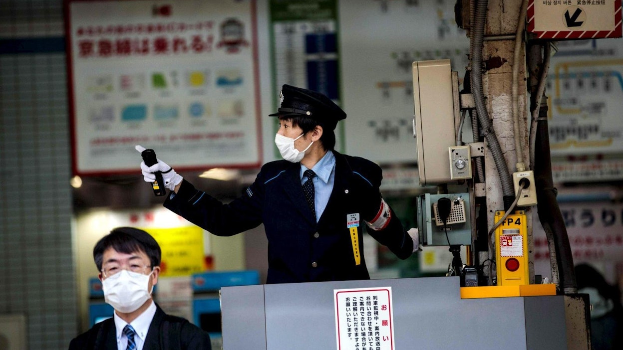 Japanissa on todettu vajaat 3 700 koronavirustartuntaa. LEHTIKUVA/AFP