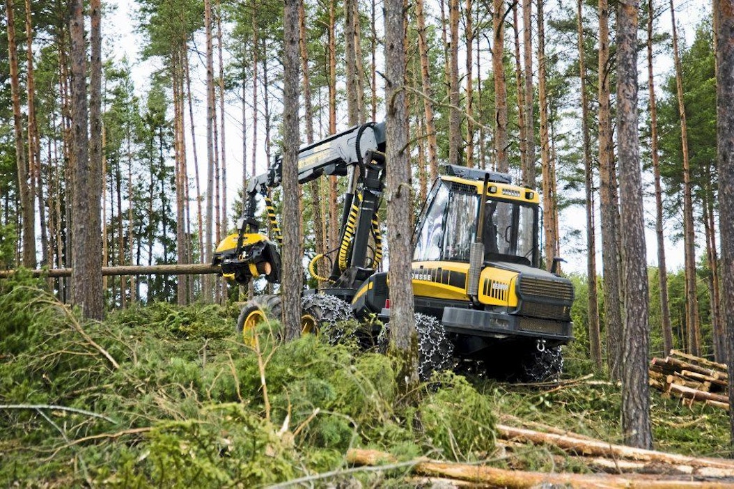 Metsäkoneenkuljettajien työ on kausiluonteisesti pitkiä päiviä.