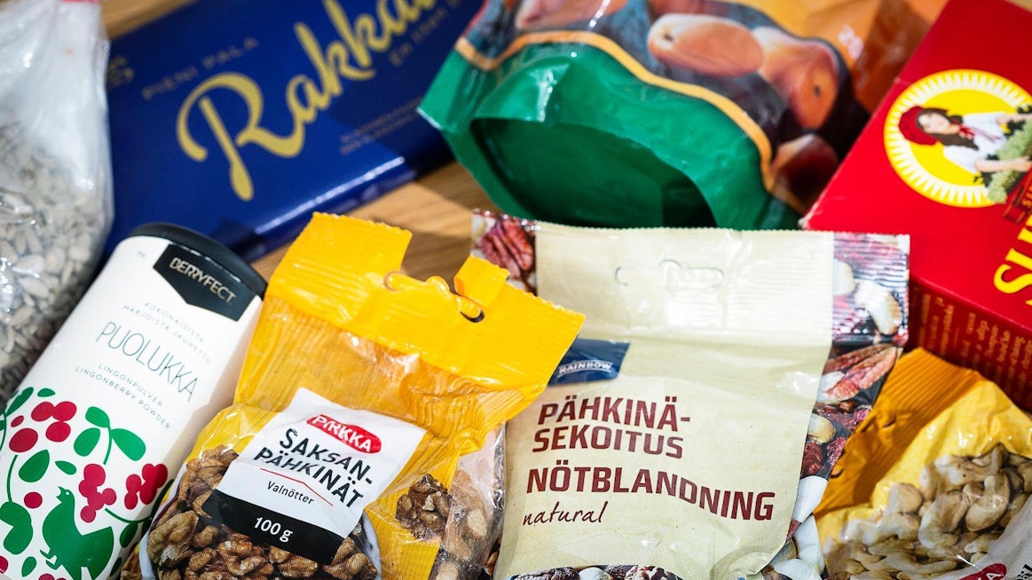 Hyvin säilyviä elintarvikkeita ovat muun muassa näkkileipä, pähkinät, siemenet, kuivatut hedelmät, mehut, mehukeitot, murot, myslit, kala-, liha-, ja papusäilykkeet, pastat, linssit.
