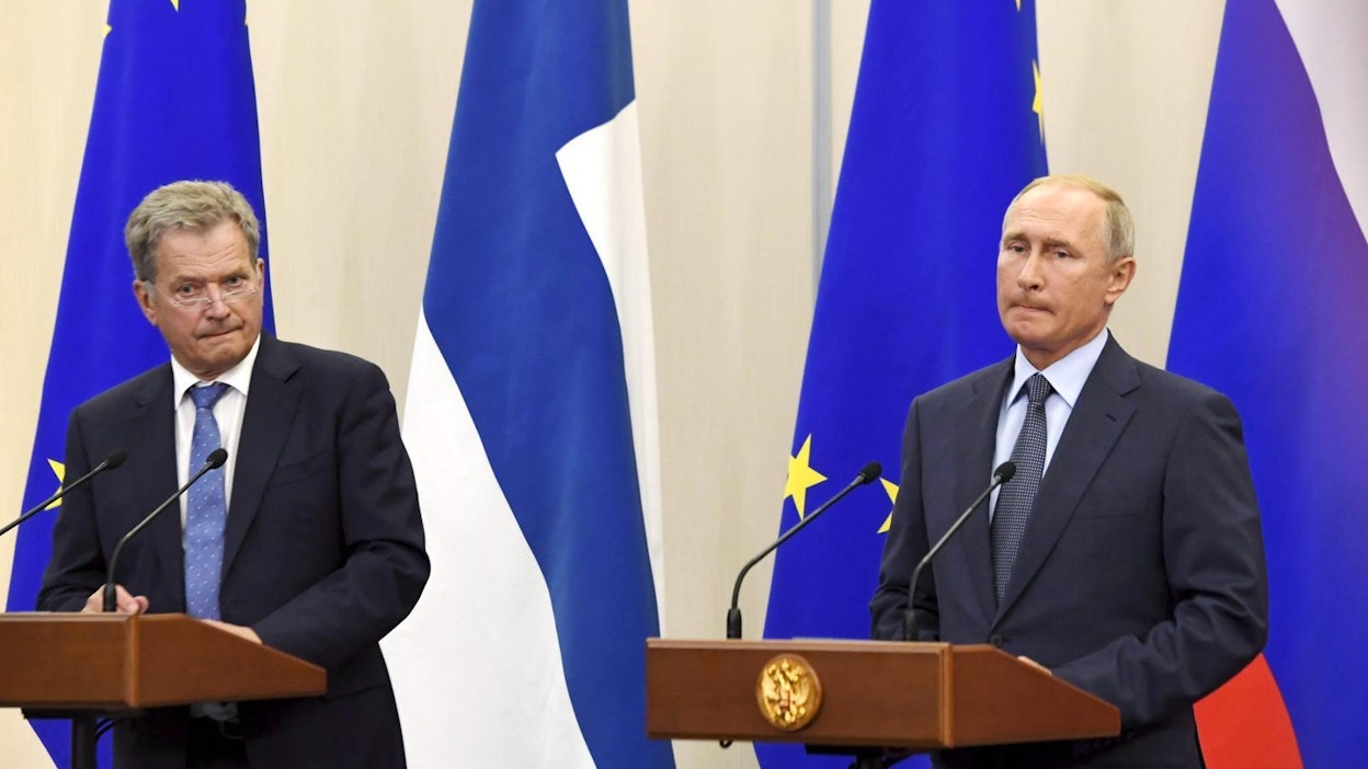 Presidentti Sauli Niinistö ja Venäjän presidentti Vladimir Putin tapasivat myös elokuussa Venäjällä. LEHTIKUVA / MARKKU ULANDER
