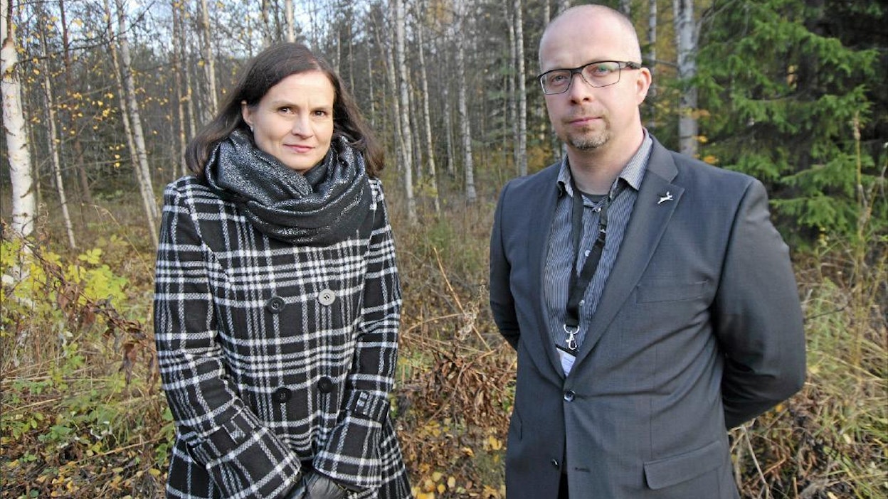 Lapin nuorissa metsissä on runsaasti bioenergiapotentiaalia, toteavat Heli Viiri Metsäkeskuksesta ja Markus Tykkyläinen Rovaniemen Energiasta. Kari Lindholm