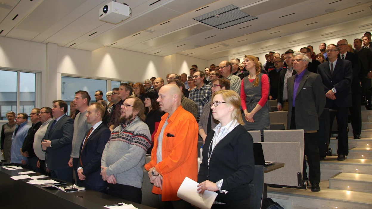 Maataloustuottajain marssi kajahti ilmoille MTK-Keski-Suomen vuosikokouksessa Jyväskylässä.