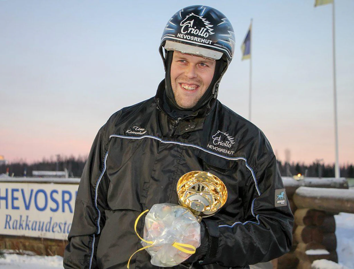 Timo Korvenheimon kausi on lähtenyt mainiosti käyntiin. Hän odottaa Fusion Scoopista uutta menestyshevosta.