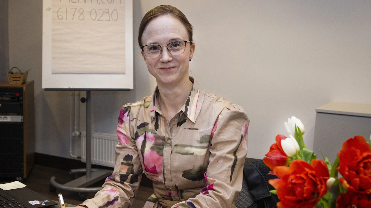 Marjukka Mattio Maitovaltuuskunnan kokouksessa 2025.