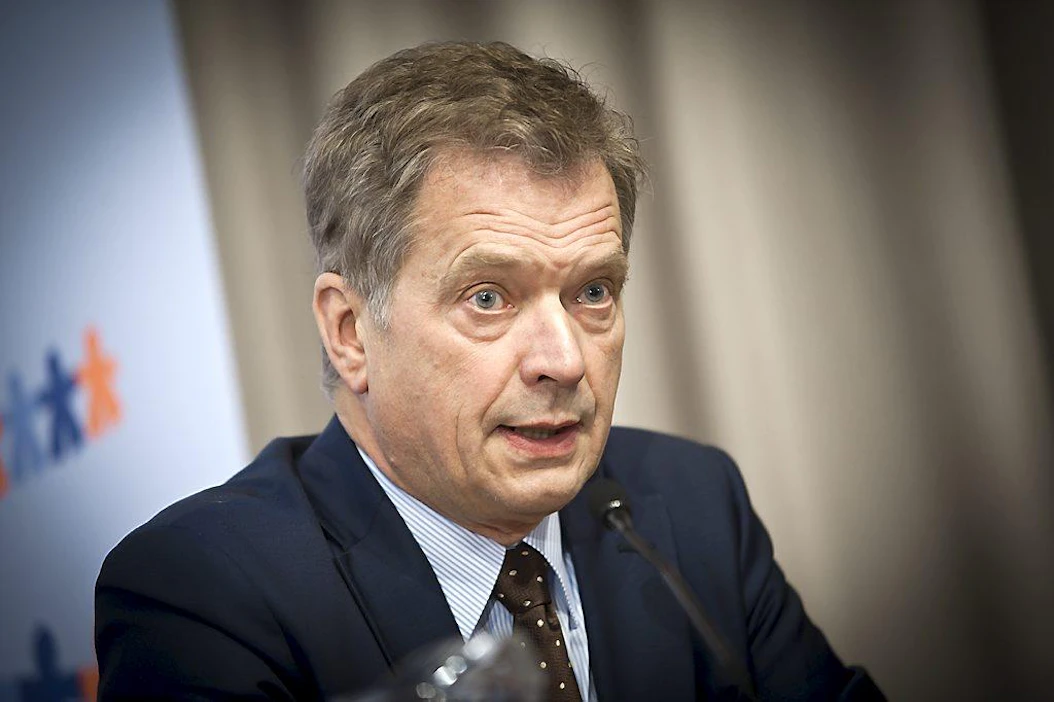 presidenttiehdokas Sauli Niinistö Presidenttiehdokkaiden Eurooppa-ilta, Euroklubin tilaisuus