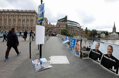 Ruotsin alustavien vaalitulosten perusteella uuden hallituksen muodostamisesta voi odottaa vaikeaa. LEHTIKUVA/AFP