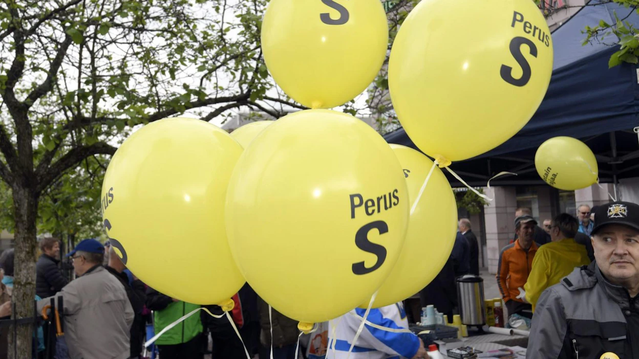 Perussuomalaisten kannatus on HS-gallupissa 18,2 prosenttia. LEHTIKUVA / Markku Ulander