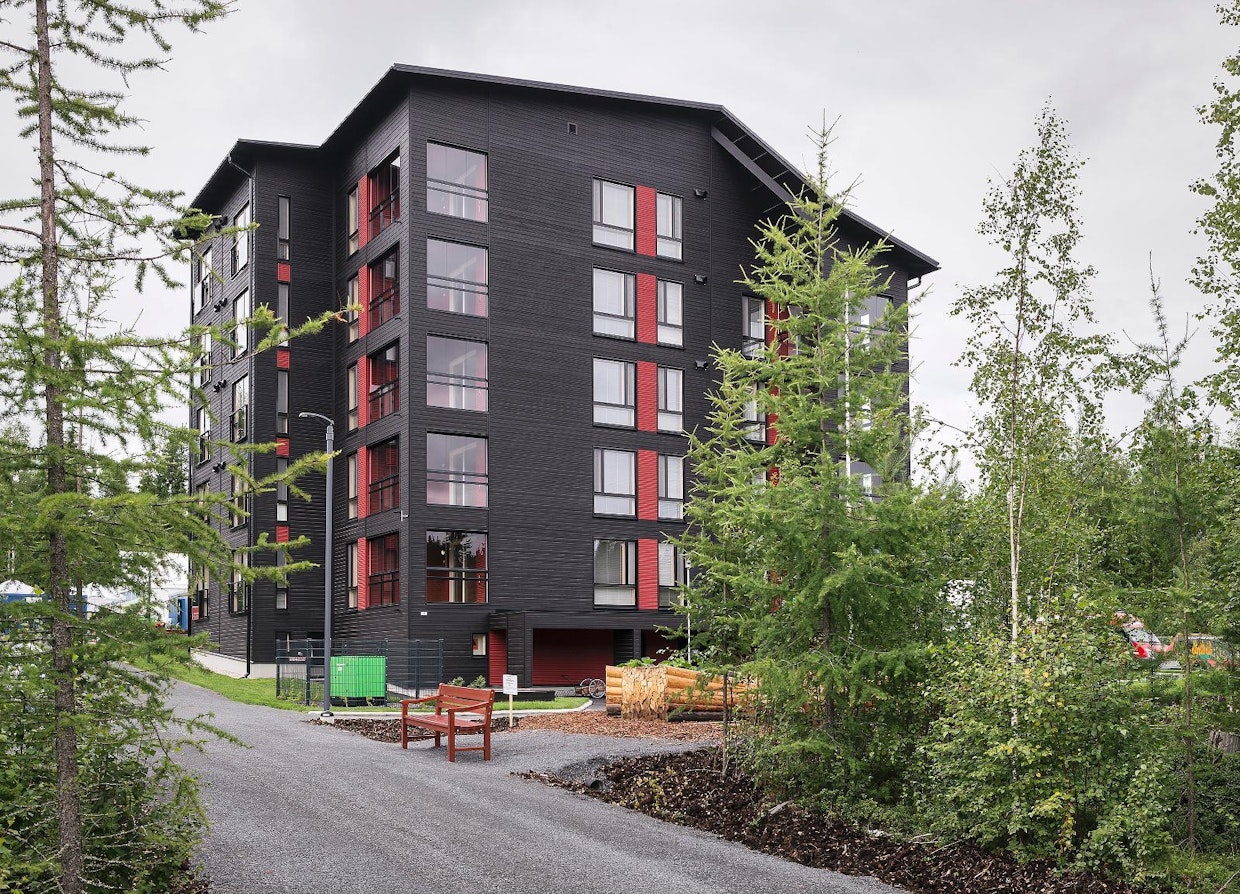 Seinäjoen asuntomessuille valmistui Mäihä-puukerrostalo.