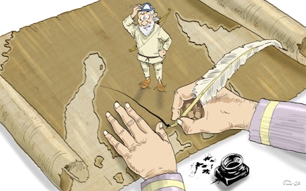 Pähkinäsaaren rauhan solmimisesta ei ole epäselvyyttä, mutta ajatus rajalinjasta liitettiin siihen vasta myöhemmin, Jukka Korpela sanoo.