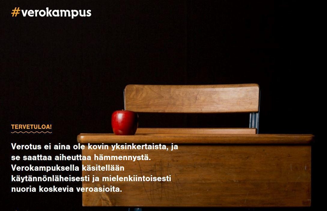 Kuvakaappaus Verokampus.fi-sivusta.