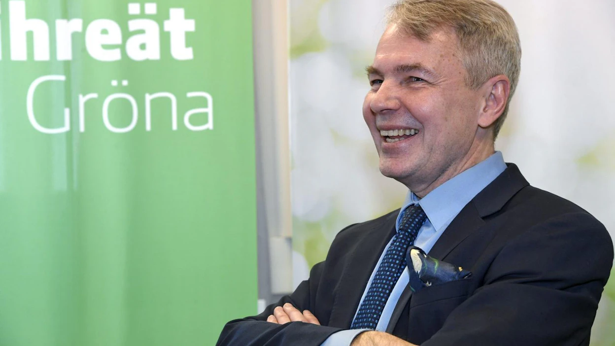 Vihreiden puheenjohtajan Pekka Haaviston mukaan vihreät myös tavoittelee suurimman puolueen asemaa Helsingissä. LEHTIKUVA / Markku Ulander
