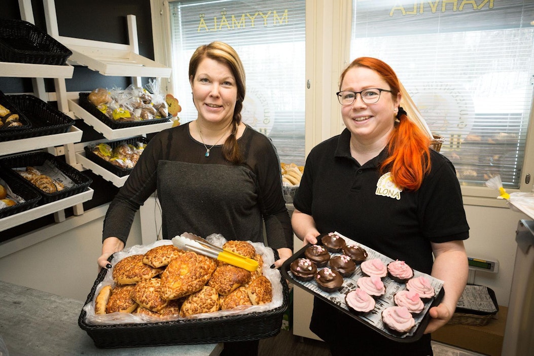 Gluteeniton leipomo ILONAn omistajat Piia Iso-Jussila (vas.) ja Mira Lindqvist.