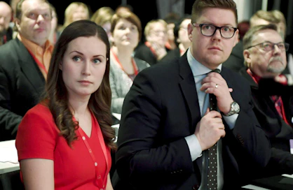 Pääministeriehdokkaiksi ovat ilmoittautuneet SDP:n varapuheenjohtaja ja liikenne- ja viestintäministeri Sanna Marin sekä SDP:n eduskuntaryhmän puheenjohtaja Antti Lindtman. LEHTIKUVA / Jussi Nukari