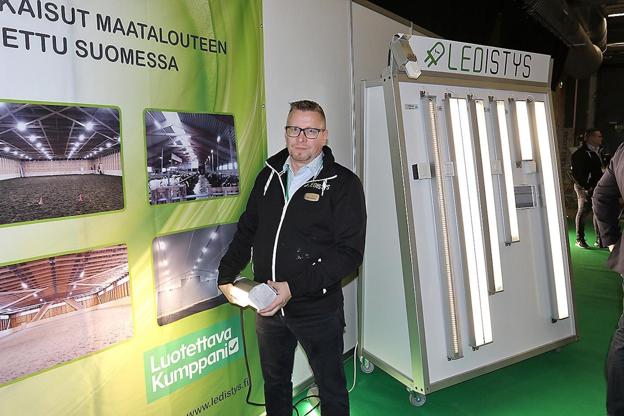 Ledistys Oy etsii Eurotier-näyttelystä paitsi asiakkaita myös jälleenmyyjiä maailmalta, kertoo Mika Kiiskinen.