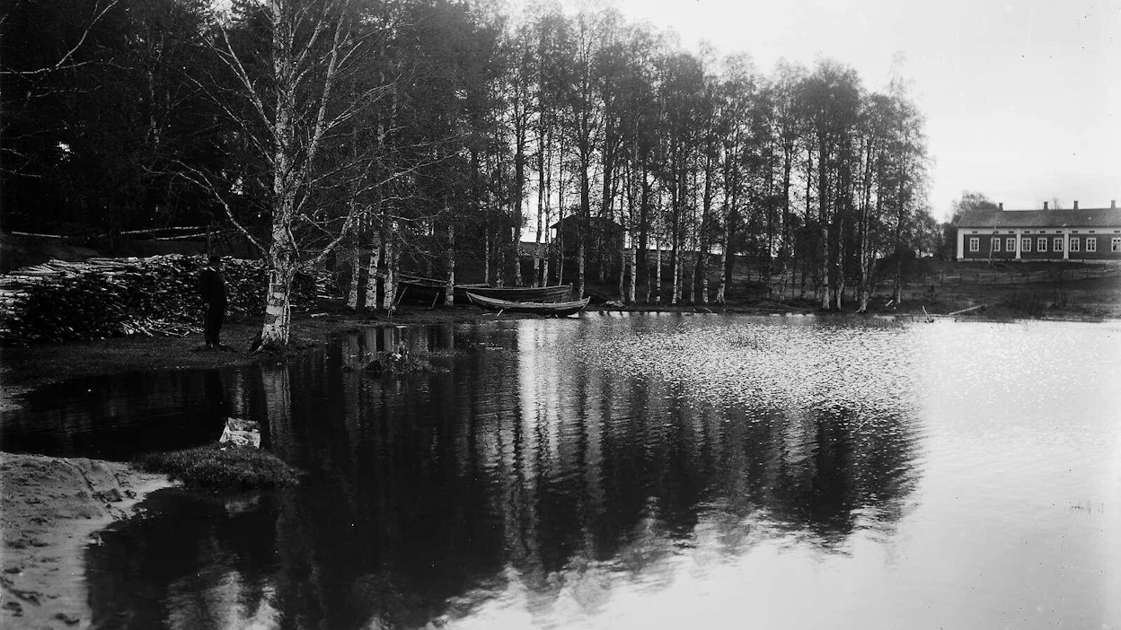 Paltamon vanha pappila kuvattuna vuonna 1909.