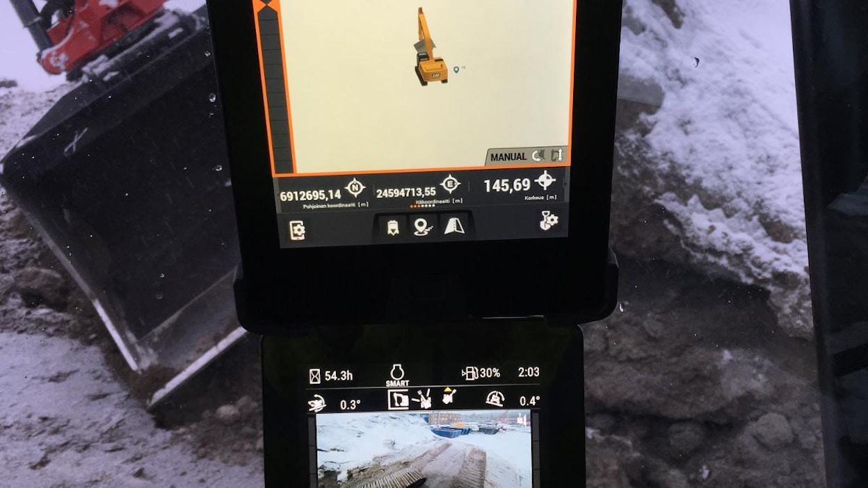 Catin uuden sukupolven kaivukoneet on mahdollista hankkia jo tehtaalla asennetulla, Trimblen valmistamalla 3D-koneohjausjärjestelmällä.