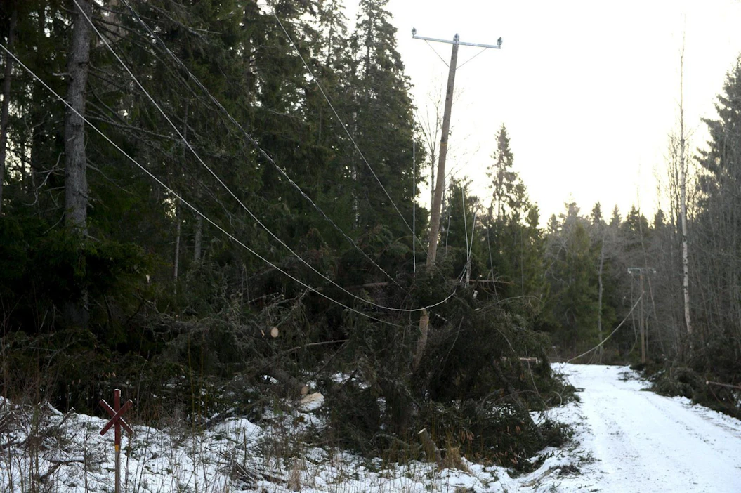 Eilen riehunut Aapeli-myrsky vei pahimmillaan sähköt noin 120 000 asiakkaalta.