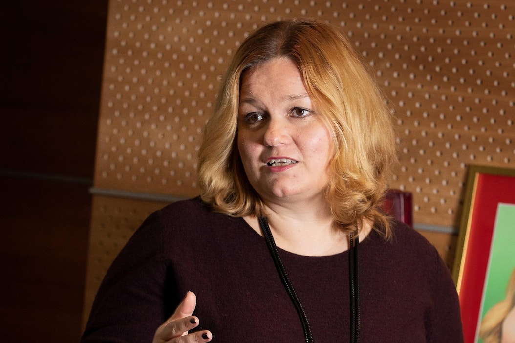 Perhe- ja peruspalveluministeri Krista Kiuru.