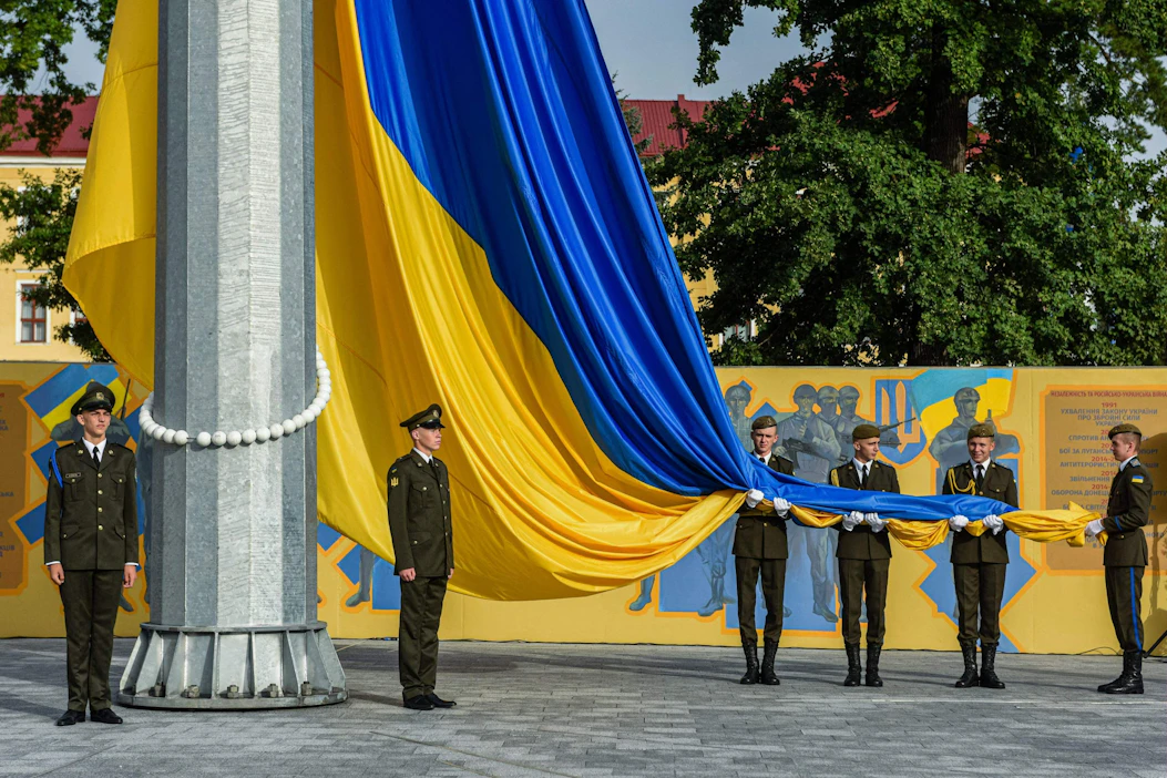 Ukrainassa juhlitaan tänään itsenäisyyspäivää. Lehtikuva/AFP.