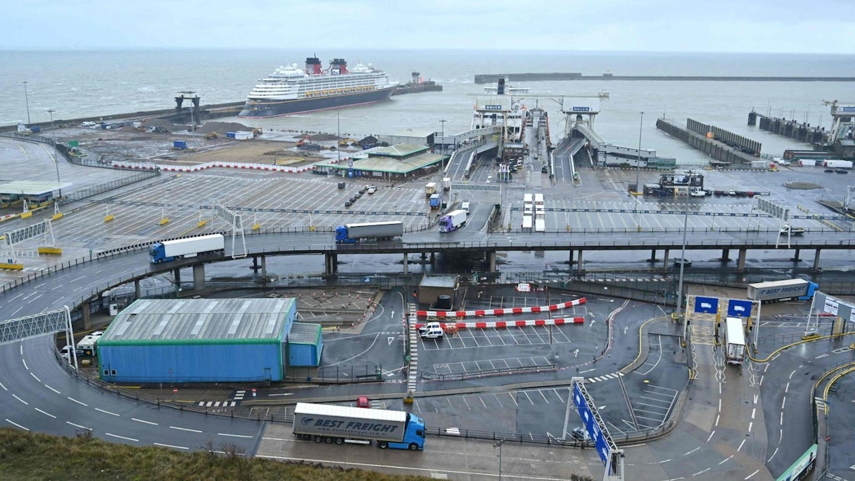 Brexit on vaikuttanut tavaraliikenteeseen Britannian satamissa.
