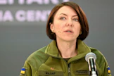 Ukrainan varapuolustusministerin Hanna Maljarin mukaan Venäjän hyökkäykset itäisellä rintamalinjalla ovat vähentyneet viime aikoina. LEHTIKUVA/AFP.
