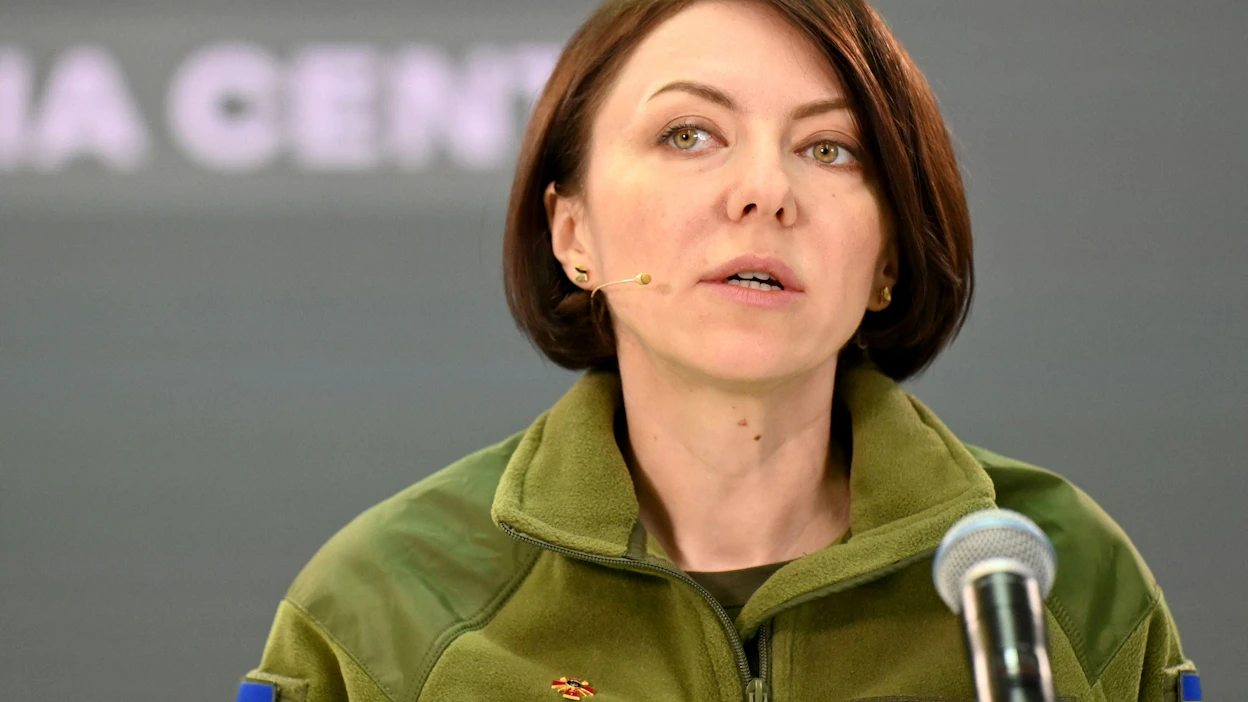 Ukrainan varapuolustusministerin Hanna Maljarin mukaan Venäjän hyökkäykset itäisellä rintamalinjalla ovat vähentyneet viime aikoina. LEHTIKUVA/AFP.