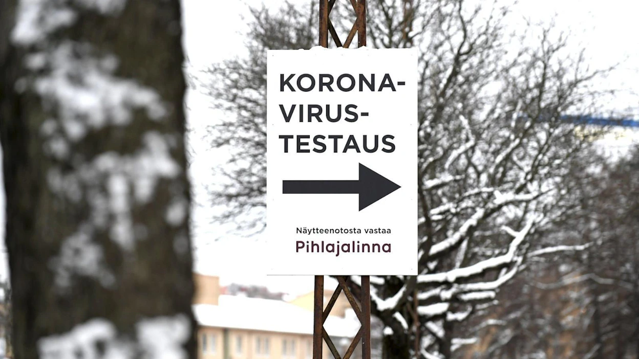 Koronavirustartuntojen ilmaantuvuusluku viimeisten kahden viikon ajalta on noin 66 tartuntaa sataatuhatta asukasta kohden. LEHTIKUVA / Heikki Saukkomaa