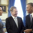 Sauli Niinistö ja Jenni Haukio vierailivat Valkoisessa talossa Barack Obaman kaudella 13.5.2016.