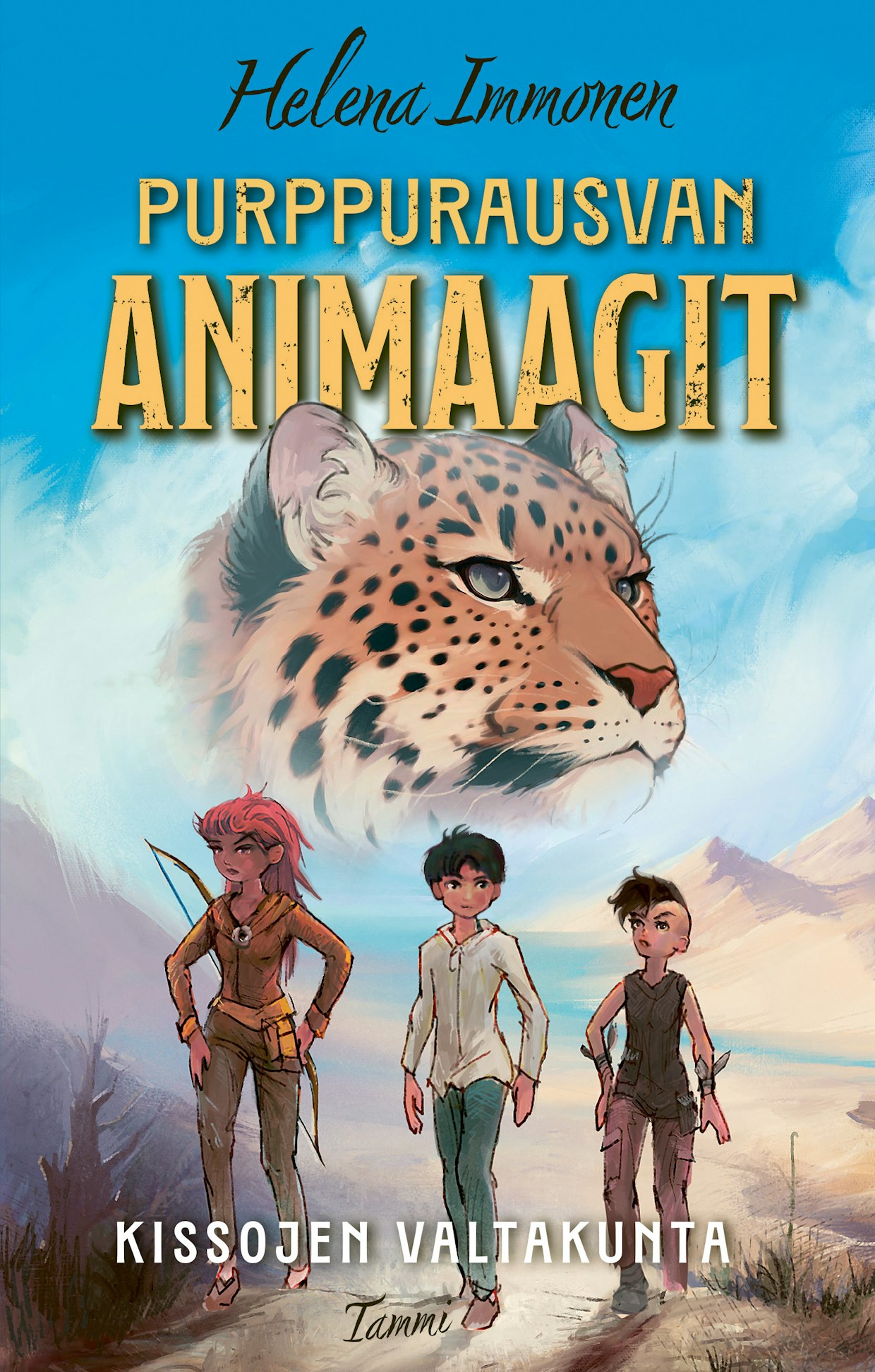 Helena Immonen: Purppurausvan animaagit: Kissojen valtakunta. Tammi. 148 sivua.