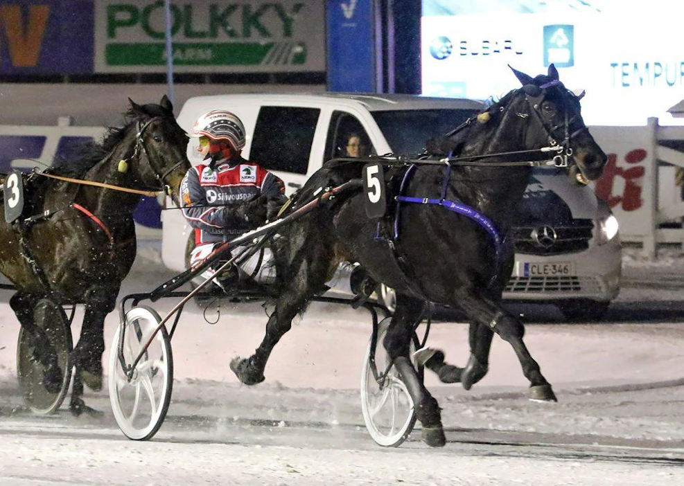 Willy Wingston hoiti homman 76-pelin pankkina ja toi Mauri Jaaralle päivän ensimmäisen voiton. Kuva: Anu Leppänen