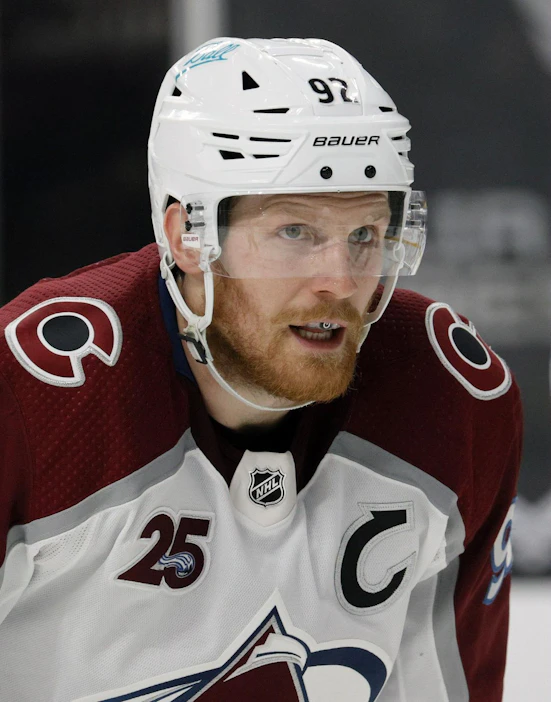 Landeskog ja muut Ruotsin NHL-tähdet ovat kokoontuneet Tukholmaan maan jääkiekkoliiton kutsusta. LEHTIKUVA / AFP