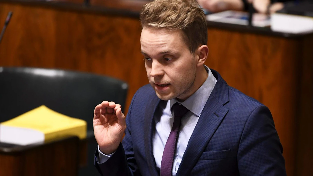Kansanedustaja Petri Honkonen järjestää tänään tiedotustilaisuuden keskustan puoluetoimistossa. LEHTIKUVA / Vesa Moilanen