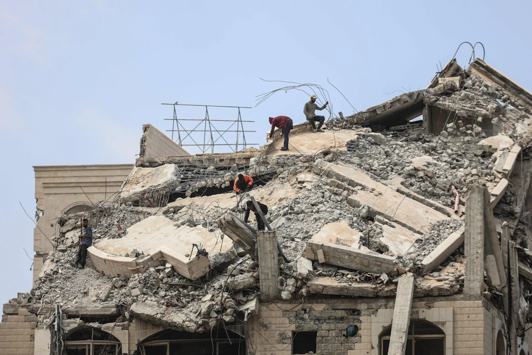 Sota on hävinnyt Gazan rakennuskannan suurilta osin. AFP / LEHTIKUVA.